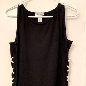 White House Black Market Lace-Up detail Tank